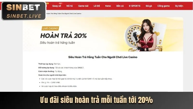 Ưu đãi nạp tiền hàng ngày và hàng tuần